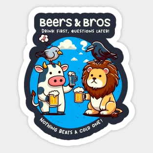 BEERS AND BROS Sticker
